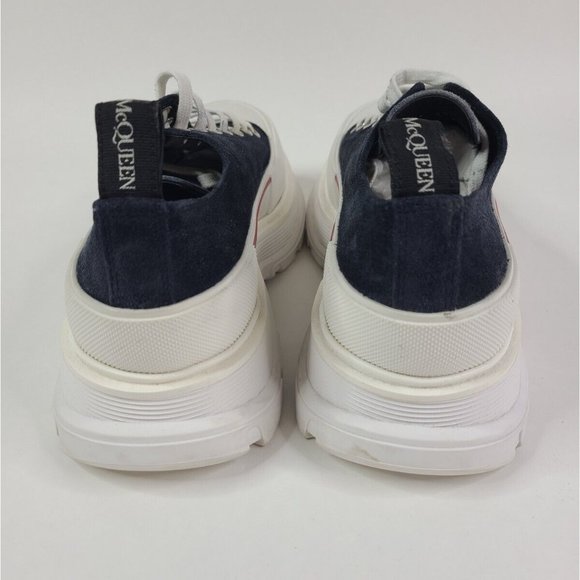 ALEXANDER MCQUEEN Black Suede Women's Tread Slick Platform Sneakers - 40 / 10 - Picture 6 of 10